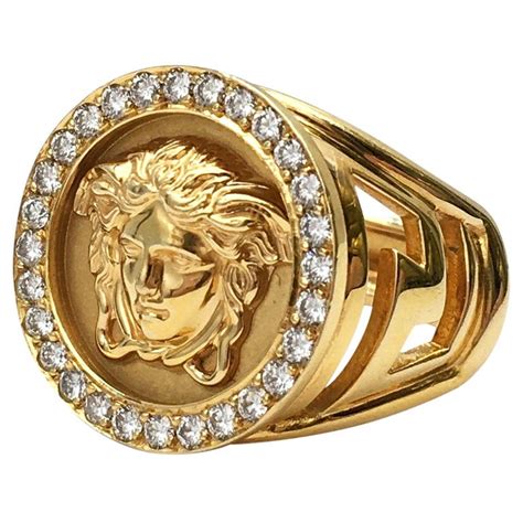 versace medusa ring|versace medusa head ring.